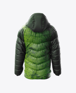 Chaqueta acolchada de invierno con estampado de logotipo personalizado de alta calidad para hombre, chaqueta acolchada con cuello levantado y bolsillos delanteros OEM al por mayor - Product Image 6