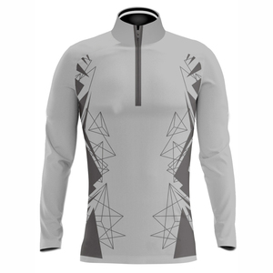 เสื้อซับลิเมชั่นแบบซิปยาว 1/4 ตัว กลับด้านได้ พิมพ์ลายได้ตามต้องการ เนื้อผ้าเบา ระบายอากาศดี เหมาะสำหรับการฝึกซ้อมกีฬา - Product Image 3