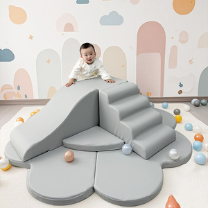 Blocchi da Arrampicata per Bambini in Morbida Pelle PU Personalizzati OEM, 8 Pezzi, Strutture da Arrampicata in Schiuma per Bambini, Palestra da Gioco per Interni - Product Image 1