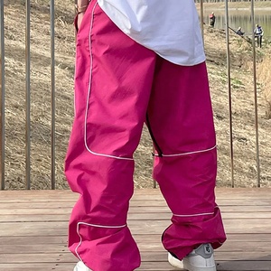 Pantalones de Esquí para Hombre de Alta Calidad, 100% Poliéster, Impermeables 10,000mm, Cinta Reflectante, Forro Polar Interior Cálido, Talla Grande, Resistentes al Viento - Product Image 3