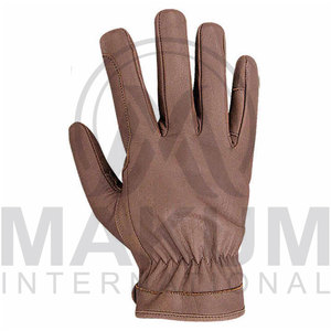Gants d'équitation en cuir marron, gants de conduite à doigts entiers, respirants, antidérapants, légers, équipement équestre - Product Image 5