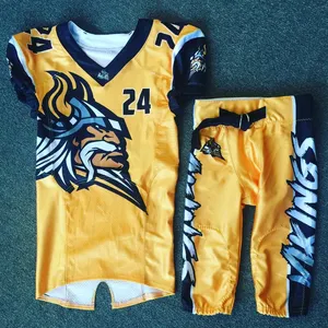 Los últimos uniformes de fútbol americano para jóvenes, diseños de camisetas cortas con conjuntos al por mayor, uniformes de fútbol americano - Product Image 6