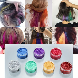 เคลย์ใส่<span class=keywords><strong>ผม</strong></span>สำหรับผู้ชายดินเหนียวออร์แ<span class=keywords><strong>ก</strong></span>นิคทำจากขี้ผึ้งเปลี่ยน<span class=keywords><strong>สี</strong></span><span class=keywords><strong>ผม</strong></span>ได้หลายแบบ - Product Image 1