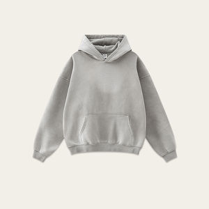 Sweat à capuche pour homme en tissu polaire dégradé de saule, 100% coton respirant, personnalisé en gros de haute qualité - Product Image 4