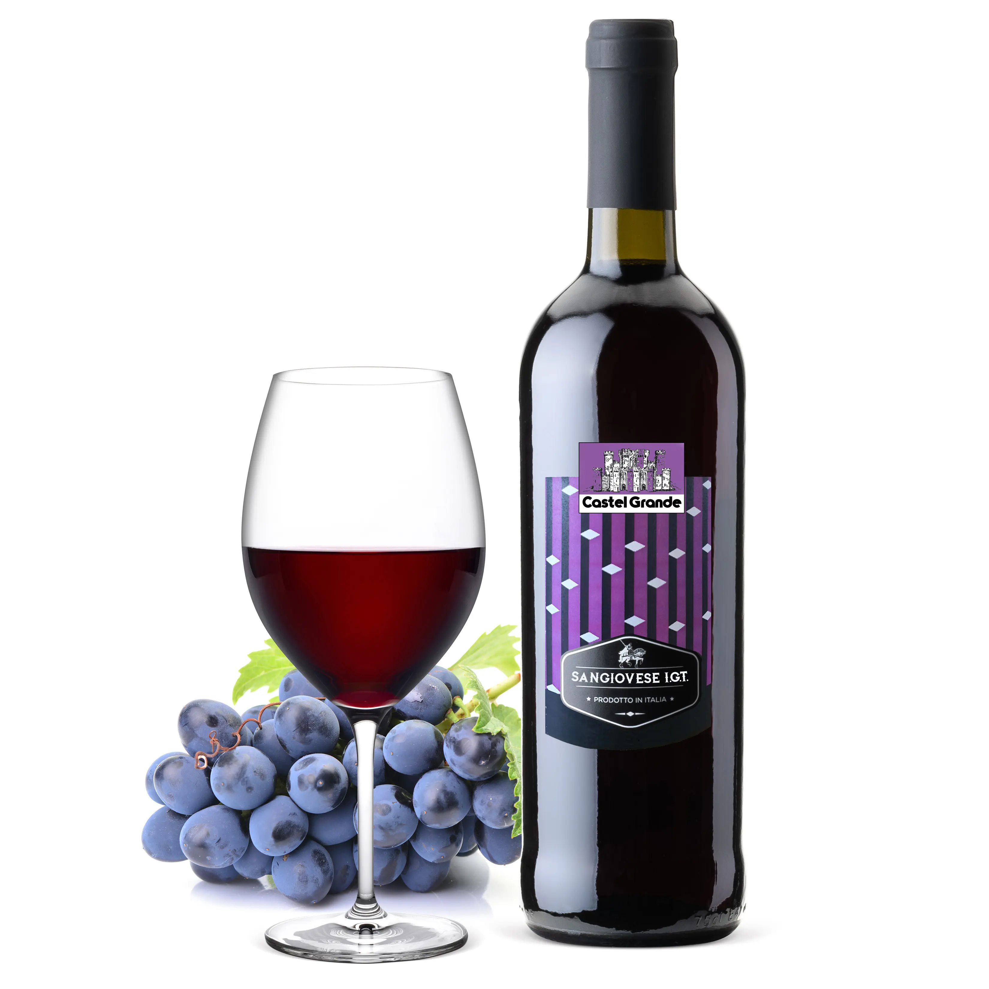 Italian red wine Sangiovese IGT 750 ml made in Italy table wine quality product glass bottle