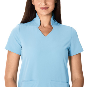 Direct Manufacturer's Custom Logo Hospital <b>Scrub</b> Suits Spandex/Polyester Multi-Wear Collar Plus Size Nurse Uniform Sets Needle - Product Image 3