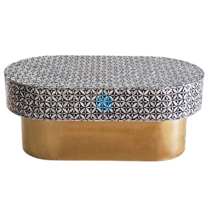 Mesas de centro de concha de nácar hechas a mano de estilo australiano en la sala de estar, muebles de concha de fregona más vendidos, estilo Retro - Product Image 5