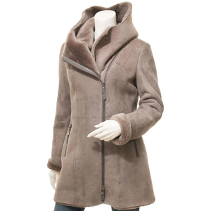 Shearling Winter Jacket Women Plush Lined <b>Coat</b> Casual Outerwear Long Sleeve <b>Button</b> Closure Jacket With Side Pockets Comfortable - Product Image 6