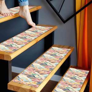 Alfombra Estampada Colorida: Diseño Étnico, Diseño Moderno, Toque Personalizado, Alfombra de Entrada - Product Image 4