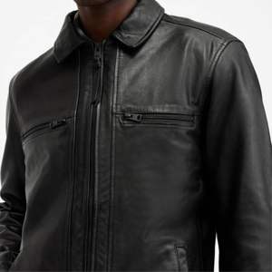 Nouvelle veste respirante tendance en cuir de vachette véritable de haute qualité pour hommes - Product Image 6