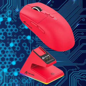 Ergonomic Souris Gamer Sans Fil Lightweight <b>USB</b> Connected Gaming <b>Mouse</b> for PC & Laptop 2.4GHz Wireless Transmission Rechargeable - Product Image 2