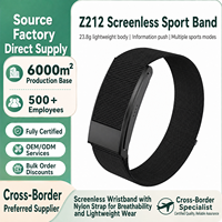 Montre connectée à moule exclusif, légère, avec bracelet tissé respirant, sans écran, rappel de messages, oxymètre de sang et suivi du sommeil