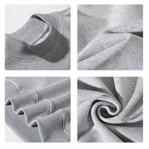 Sweat-shirts à col rond en molleton 100% coton de haute qualité 380g, vêtements de rue personnalisés, hiver, écologiques, coupe régulière pour hommes - Product Image 6