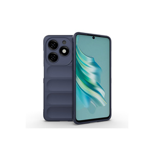 Coque en silicone TPU flexible bleu marine Netzy pour Infinix Hot 40i avec motif ethnique, dos creux et fonction anti-traces de doigts - Product Image 1