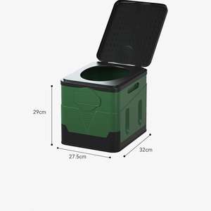 Portable Folding Camping Toilet for Travel Camping Fishing PP Material - Product Image 4