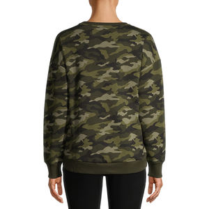 Sweat-shirt brodé personnalisé pour femmes pull décontracté en coton col rond fabricant vente en gros pas cher - Product Image 3