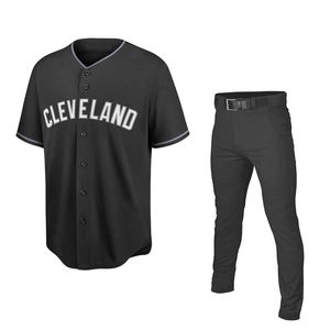 Maillots et pantalons de baseball d'équipe personnalisés OEM uniformes polyester respirant vente en gros vêtements de sport approvisionnement direct - Product Image 1