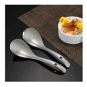 ชุดช้อนสแตนเลสช้อนซุปมิเรอร์304ชุดเครื่องใช้บนโต๊ะอาหารช้อนมิเรอร์ทำจากเหล็กสแตนเลสขายส่ง - Product Image 1