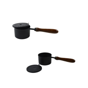 Porte-encens en laiton avec manche en bois Brûleur d'encens Porte-encens avec attrape-cendres Produit tendance Laiton Lobandaan - Product Image 4