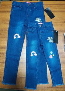 Alta calidad de moda para niñas Primavera Verano nuevos pantalones largos ajustados Jeans para niñas pantalón de mezclilla de Bangladesh - Product Image 4