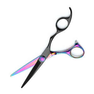 Tijeras de Peluquería Profesionales de Primera Calidad, Recubiertas de Titanio y Negras, Tijeras de Corte de Pelo de 5.5 Pulgadas con Tornillo Ajustable de Acero Metálico - Product Image 3