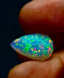 5.9cts- Absolute Pin Fire Ethiopian Welo Opal Pierre précieuse à facettes pour la fabrication de bijoux et l'emballage de fil EPO-469 de pierres précieuses d'opale en vrac - Product Image 3
