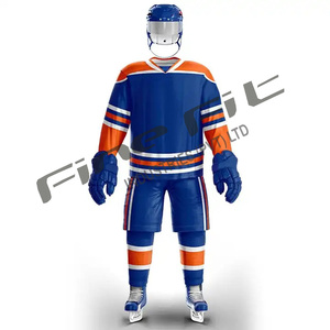 Camisetas de hockey sobre hielo de poliéster OEM personalizadas, venta al por mayor, ropa deportiva sublimada, uniforme de impresión Digital, secado rápido, transpirable para equipos - Product Image 3