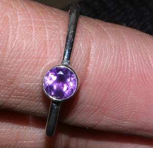 African <b>Amethyst</b> <b>Ring</b> 925 Sterling Silver Handmade Birthstone Gift for Women - Product Image 2
