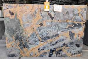 Piedra de losa grande pulida de mármol gris Roma de diseño moderno para aplicación hotelera - Product Image 3