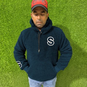 เสื้อสเวตเตอร์คอตตอนฟลีซขนฟูบุผ้าเชอร์ปาสำหรับผู้ชายสไตล์สตรีทเสื้อสวมหัวมีฮู้ดพิมพ์ดิจิตอลสำหรับฤดูหนาว - Product Image 1