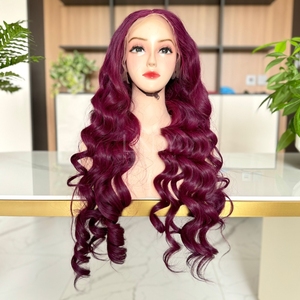 Cabello humano de buena calidad de un solo donante, pelucas de color ondulado vietnamita, cabello humano real para mujeres negras - Product Image 1