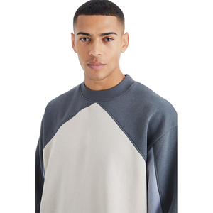 Imprimé personnalisé brodé motif géométrique hommes coton biologique unisexe poids lourd surdimensionné à capuche USA Europe taille hiver - Product Image 5