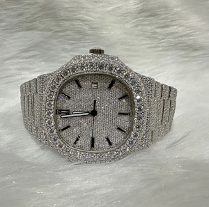 Offre Spéciale Montres de luxe Hip Hop Moissanite VVS de marque Iced Out avec diamants pour hommes - Product Image 5