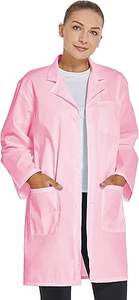Wholesale Hospital Medical Lab <b>Doctor</b> <b>Coats</b> Jacket Uniform Female <b>Doctors</b> <b>Pink</b> Long <b>Coat</b> Medical OEM Service Dental Breathable - Product Image 4