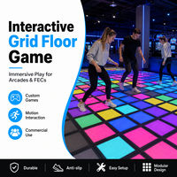 Sistema de Piso LED Interactivo para Juegos Comerciales, Juego de Movimiento Multijugador para Centros de Entretenimiento y Recreativos