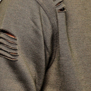 Nueva tela de algodón hecha de chándal desgastado de Color sólido clásico parche ligero bordado ropa de calle chándal Vintage - Product Image 6