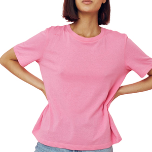 Printed Women's T-Shirts Heavyweight Drop Shoulder Round Neck Short Sleeve Summer T-Shirt New Pullover Cotton Fashion Tee Shirt - Product Image 2