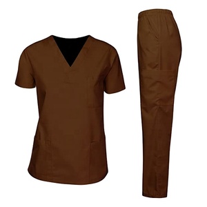 New Style Spandex Medical Uniforms Hospital <b>Scrubs</b> <b>Sets</b> for Women and Men Woven Fabric Nurse Uniforms Fit <b>Scrubs</b> for Nursing - Product Image 3