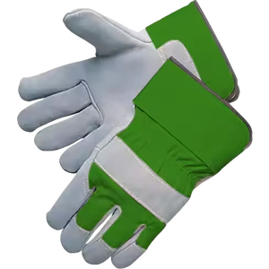 Gants de travail de haute qualité en cuir de vachette fendu Gants de sécurité industrielle personnels robustes, doux et confortables - Product Image 5
