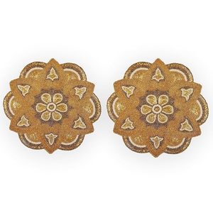 ที่รองจานลูกปัดรูปดาวทำด้วยมือสำหรับโต๊ะอาหารงานแต่งงานงานคริสต์มาสและงานชุมนุมของครอบครัวสำหรับงานเลี้ยง - Product Image 5