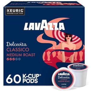 Lavazza Dolcevita Classico, dosettes Keurig K-Cup individuelles, café torréfié moyen, boîte de 60 (6 paquets de 10) - Product Image 1