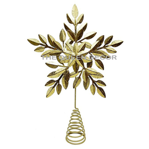 Adorno de árbol de copo de nieve hecho a mano, elegante Metal plateado, perfecto para Navidad creativa y sublimación en blanco para el hogar - Product Image 3