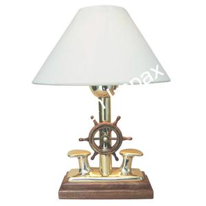Room Decor Brass Luxury Nautical Telegraph Pillar Table Lamp With Fabric <b>Shade</b> Interior Home Hotel Decoration <b>Accessories</b> - Product Image 2