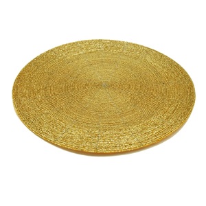 Napperon en perles de verre rondes dorées royales et tapis de chemin de table pour un dîner élégant, une décoration de mariage et des tables de fête - Product Image 6