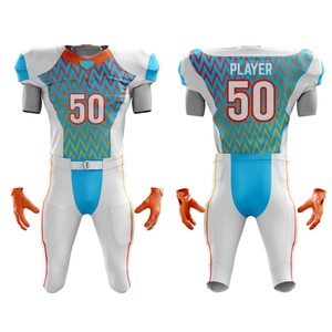 Uniforme de football américain sur mesure pour équipe professionnelle, unisexe, manches courtes, respirant, confortable, vêtements de sport à séchage rapide - Product Image 1