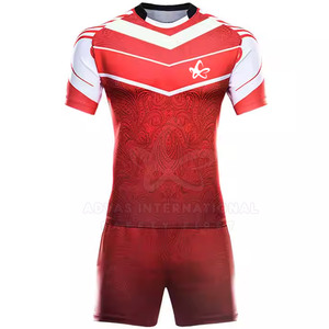 Ropa deportiva de poliéster 100% de calidad superior Uniforme de rugby para adultos Conjuntos transpirables Estilo Advas International Custom OEM/ODM - Product Image 1
