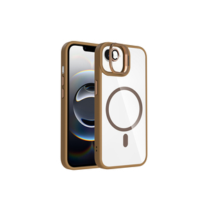 Édition Desert Titanium compatible MagSafe pour iPhone 13 Pro Max/14 Plus, coque PC avec support intégré et protection d'objectif d'appareil photo - Product Image 1
