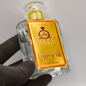 Etiqueta de Perfume de lámina de oro metálica en relieve de marca de lujo personalizada de alta calidad para el cuidado de la piel Embalaje de Perfume exclusivo - Product Image 4