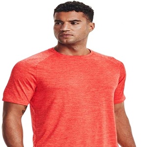 T-shirt en molleton de coton/polyester à demi-manches pour hommes de haute qualité confortable Gym respirant séchage rapide graphique personnalisé grande taille - Product Image 1