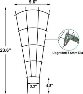 Treillis de plantes pour plantes grimpantes en pot intérieur, treillis de jardin en métal extérieur pour plantes grimpantes plantes d'intérieur fleurs - Product Image 2